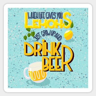 Hops and lemons Sticker